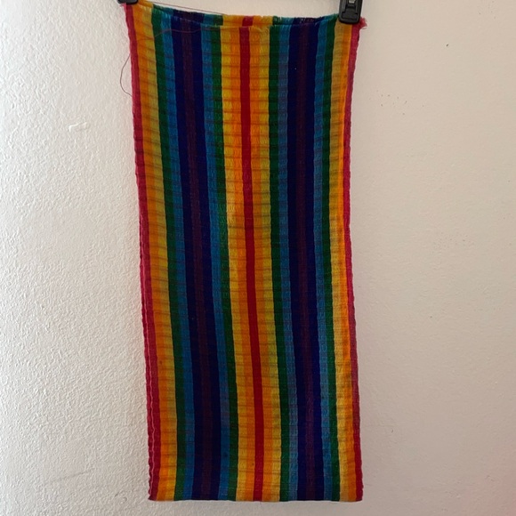 Guatemalan Rainbow Scarf - Picture 2 of 5